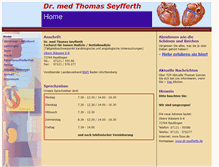 Tablet Screenshot of dr-seyfferth.de